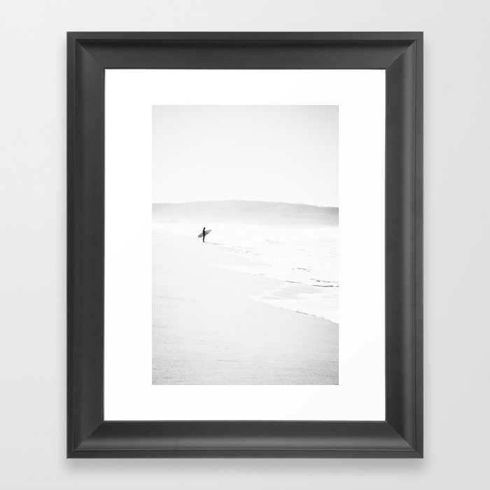 Manhattan Beach Surfer Framed Art Print
