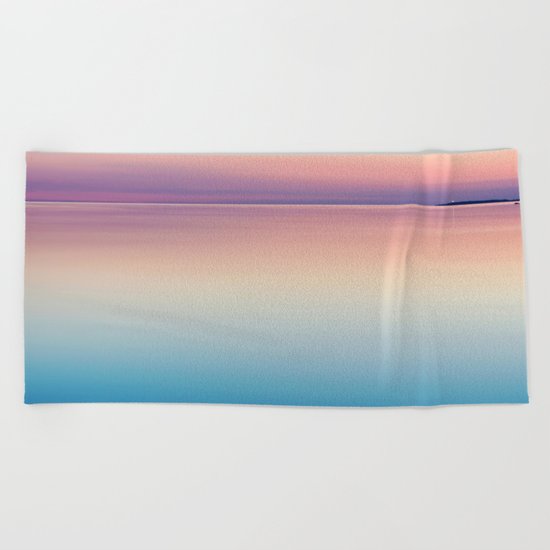 Rainbow Sunset Ocean Beach Towel