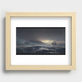 Pirates! (the chase) Recessed Framed Print