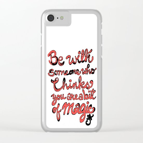 Be With Someone Peachy!!! Clear iPhone Case
