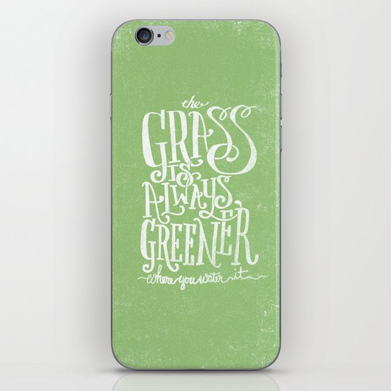 THE GRASS IS ALWAYS GREENER iPhone & iPod Skin