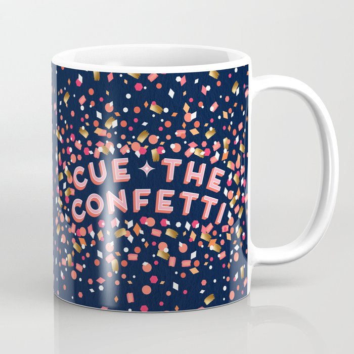 Cue the Confetti – Navy Palette Coffee Mug