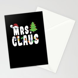 December 2021 Winter Funny Lady Claus Christmas Stationery Card