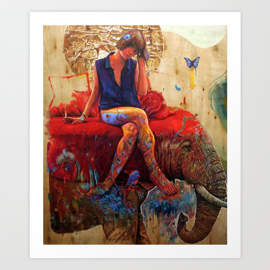 Lu Art Print