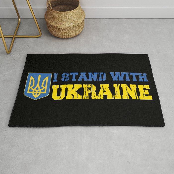 I Stand With Ukraine Rug