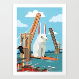 "Brooklyn Bunny" Art Print