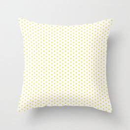 Small Yellow heart pattern Throw Pillow