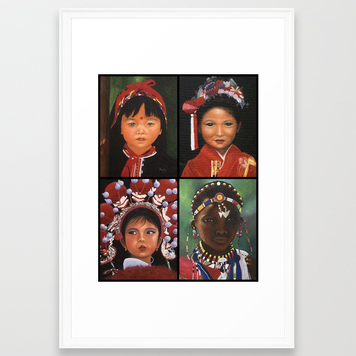 Children Of The World  Framed Art Print