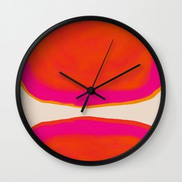 Overheat - Abstract Shapes Study Wall Clock