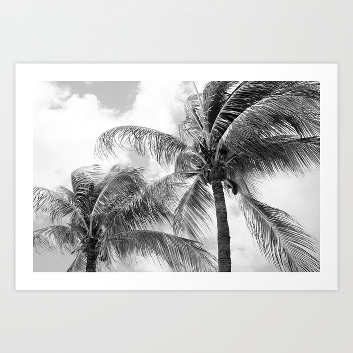 Summer Paradise Palms #5 #tropical #wall #art #society6 Art Print