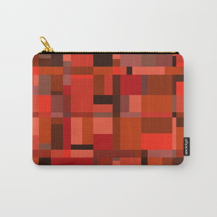 Red Fire Canyon - Geometric Abstract Carry-All Pouch