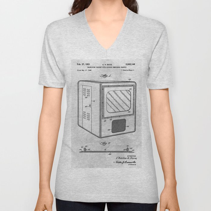 1948 Television cabinet V Neck T Shirt