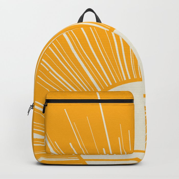 Sunshine Yellow Geometric Backpack