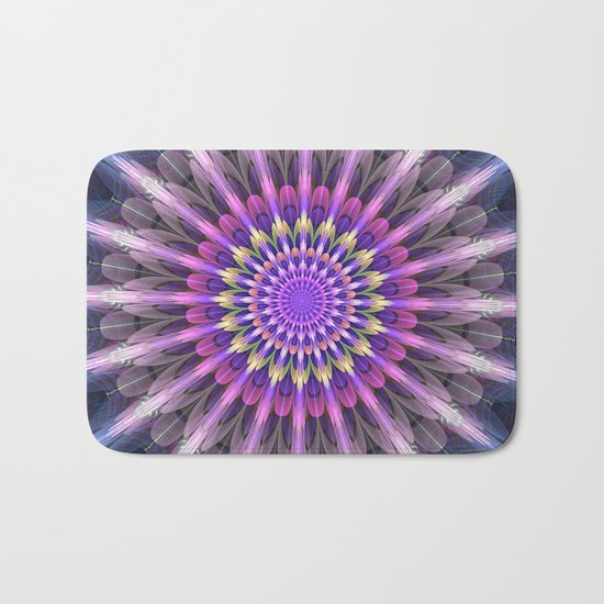 Flowering like sunbeams Bath Mat