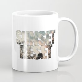 Sunset Reset - Inspirational Graphic Design Coffee Mug