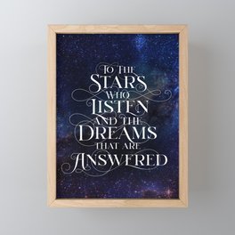 To The Stars Framed Mini Art Print