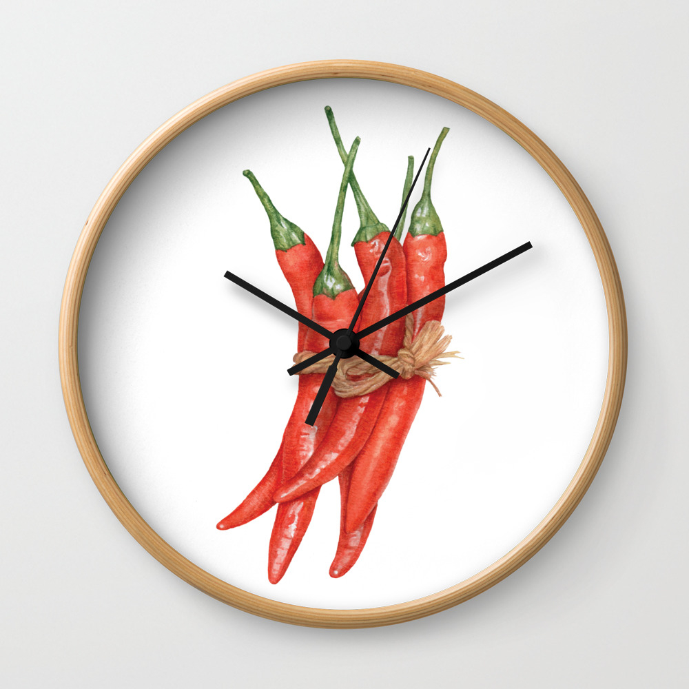 Chili Pepper Kitchen Poster Red Pepper Decor Illustration