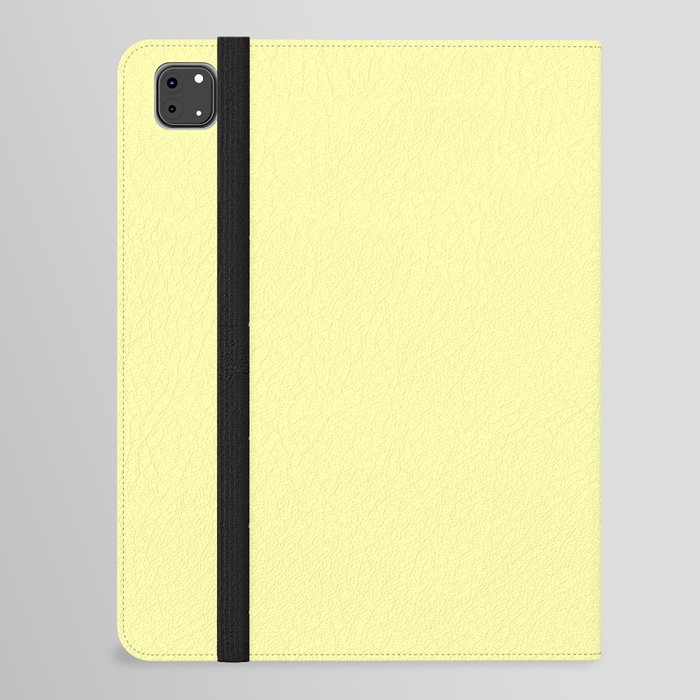 Monochrome yellow 255-255-170 iPad Folio Case