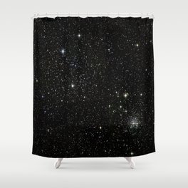Space - Stars - Starry Night - Black - Universe - Deep Space Shower Curtain