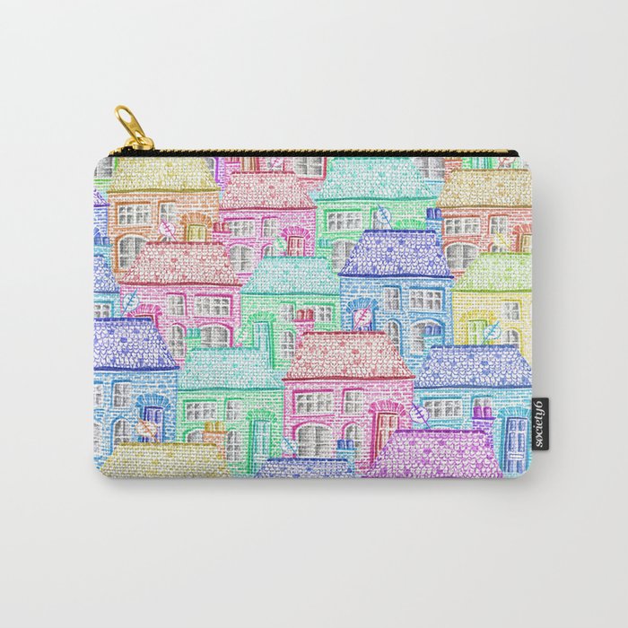 Terraced Town Carry-All Pouch