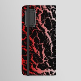 Cracked Space Lava - Red/White Android Wallet Case