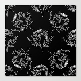 Vintage pattern of roses. Seamless pattern.  Canvas Print