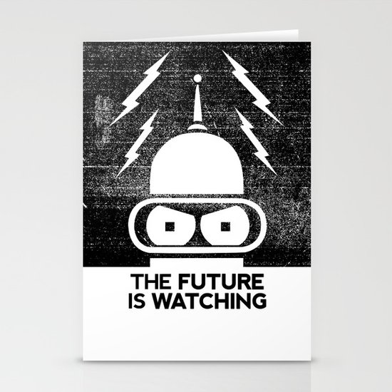 The Future Is Watching Stationery Cards