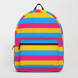 65 MCMLXV LGBT Pansexual Pride Flag Stripe Pattern Backpack