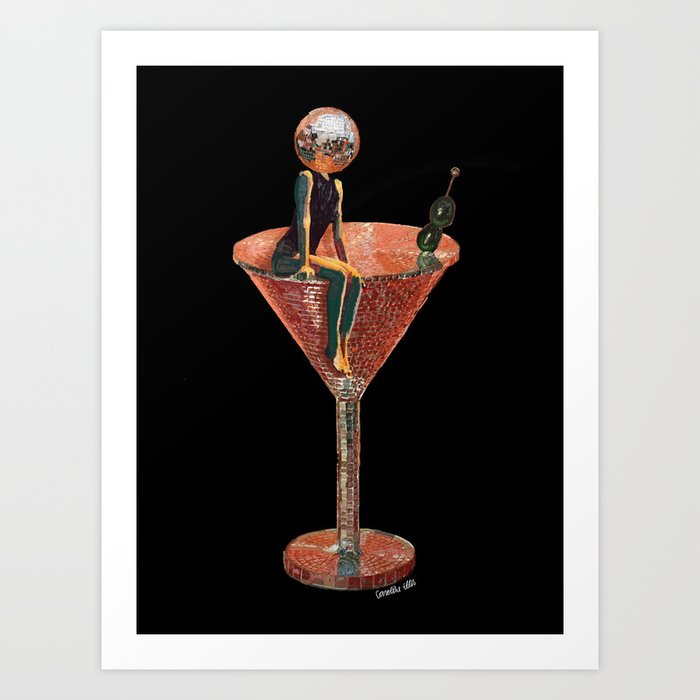 Disco Martini 2 Art Print