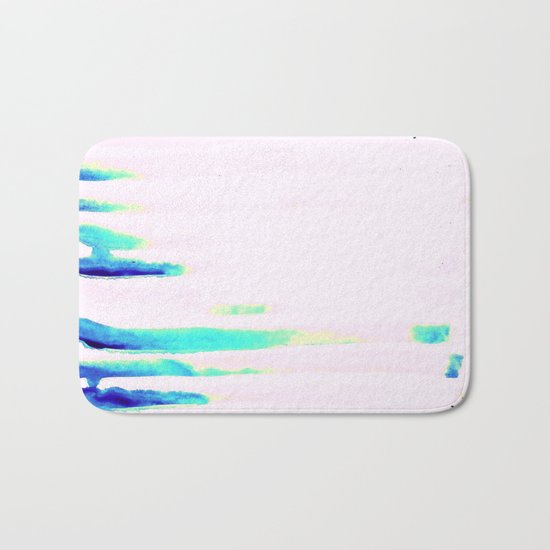 Colorful Seaside Stripes Bath Mat