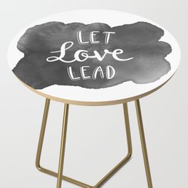Lettering - Let Love Lead Side Table