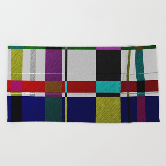 Streets Of Foil Beach Towel