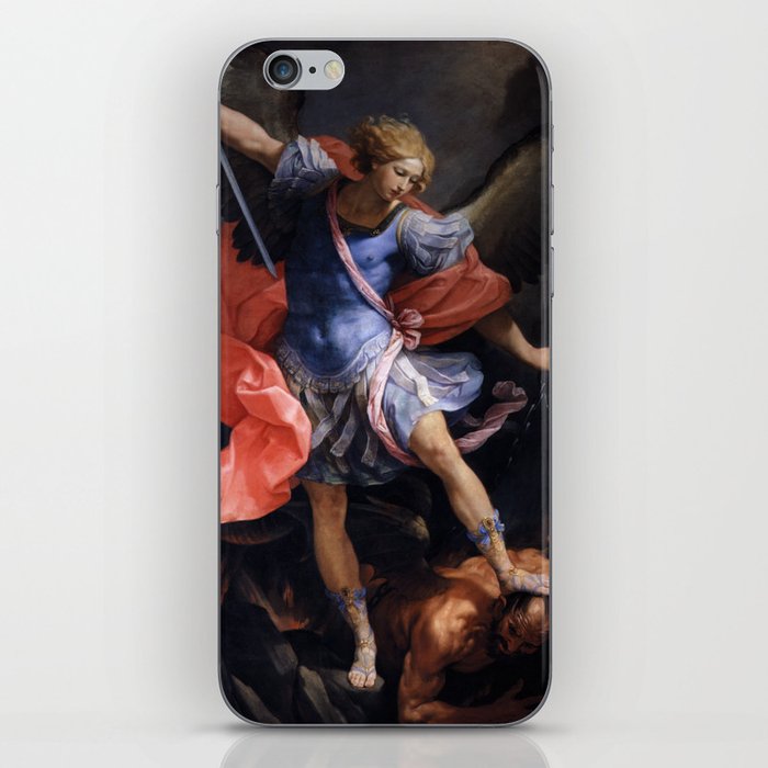 The Archangel Michael Painting by Guido Reni 1635 iPhone Skin