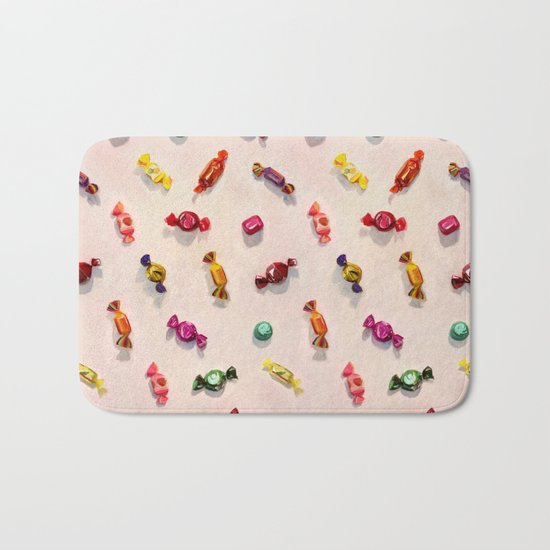 Sweet Candy Painted Pattern Bath Mat