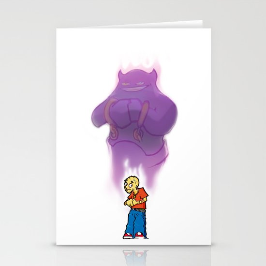 Scared Boy Stationery Cards