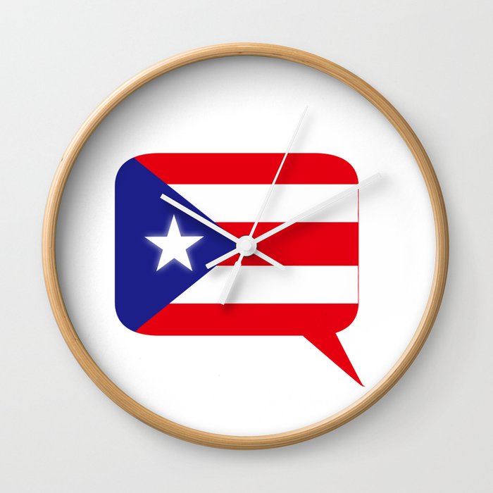 Pr Voice Puerto Rico Pride Puerto Rican Wall Clock By