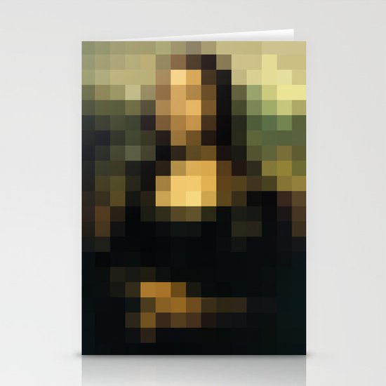 PIXELEON-Monalisa Stationery Cards
