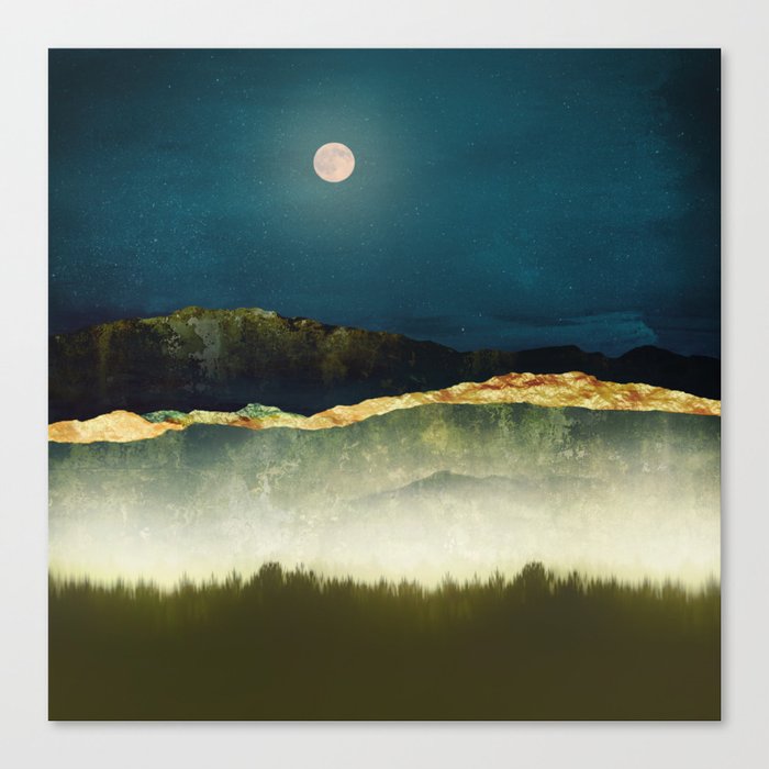 Midnight Moonlight Canvas Print