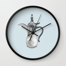 Dallah دلة Wall Clock | Saudi, Mkalsafi, Islamicart, Culture, Dallah, Food, Arabicart, Blue, Arabic, Nestle 