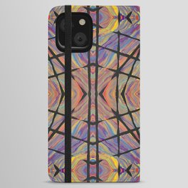 Kaleidoscopic Lattice iPhone Wallet Case
