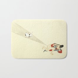 Samurai Farting On A Cat - Funny - Japanese - Samurai Bath Mat | Cat, Samurai, Farts, Funny, Drawing, Japanese 