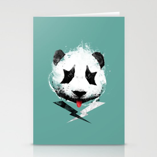 panda rock! Stationery Cards