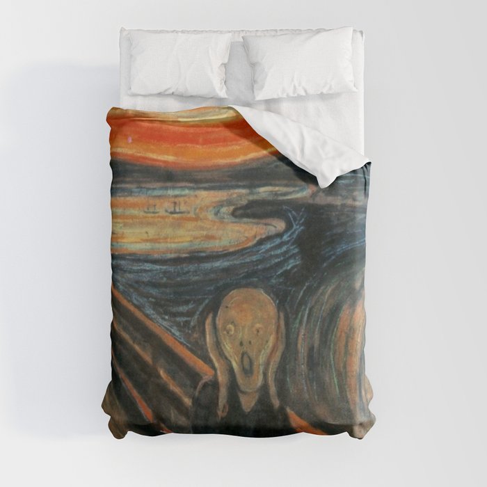 The Scream by Edvard Munch Duvet Cover