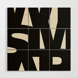 Wismar Typografie Wood Wall Art