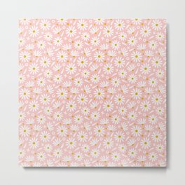 Daisies – Pink Metal Print