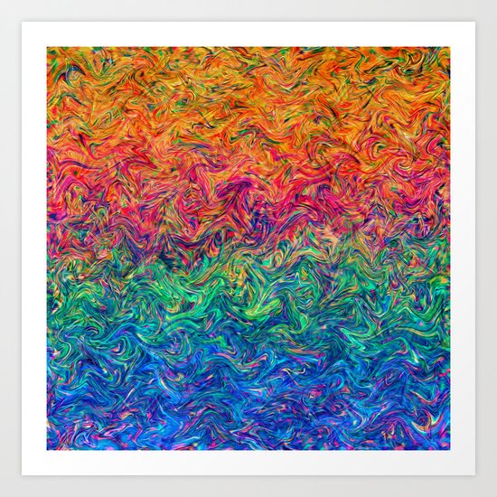 Fluid Colors G249 Art Print