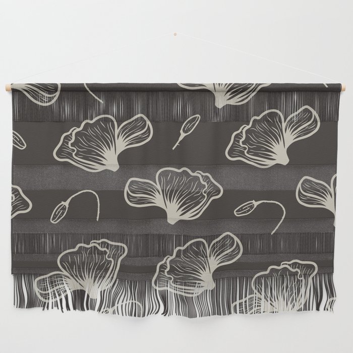 Lineart Flowers Wall Hanging