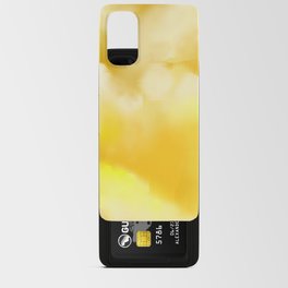 Yellow Gold Brushed Clouds Android Card Case