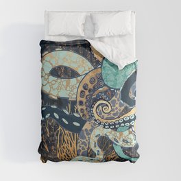 Metallic Octopus II Comforter
