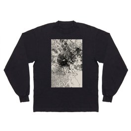 Saigon - Vietnam. Black&White City Map Long Sleeve T-shirt